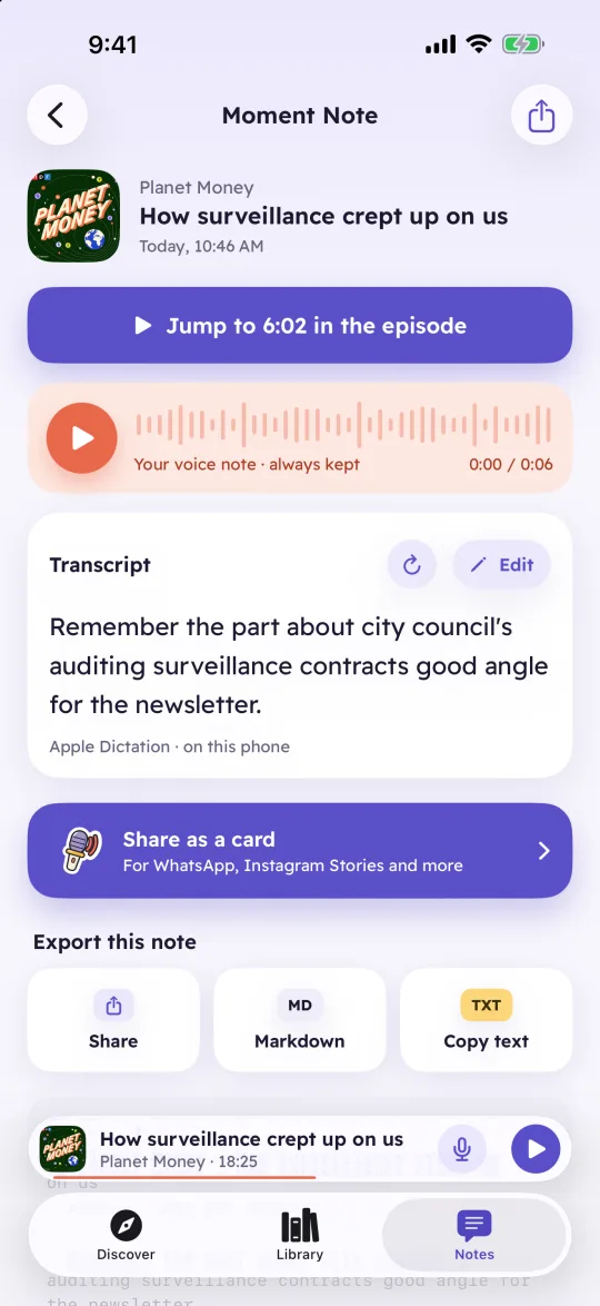 Your voice turns into text on the phone