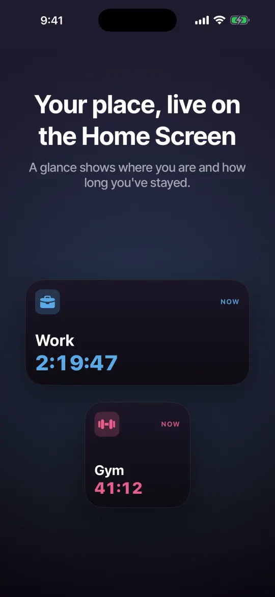 A glance, without opening the app